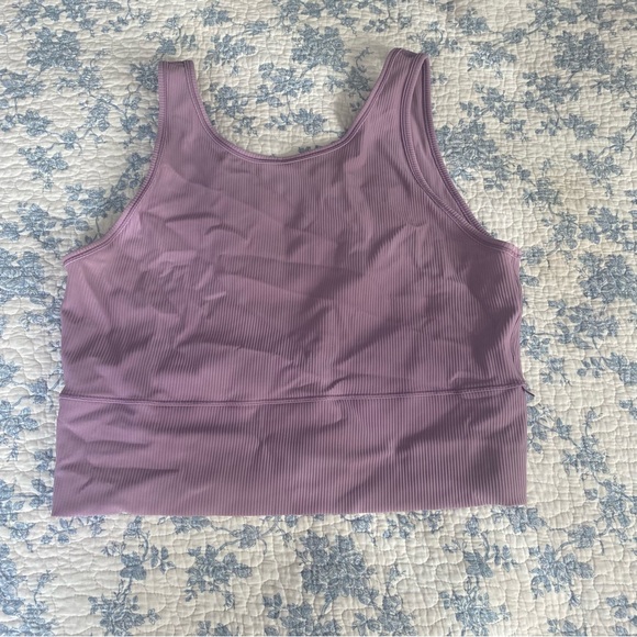 lululemon athletica Tops - Lululemon Power Pivot Ribbed Tank Top Wisteria Purple